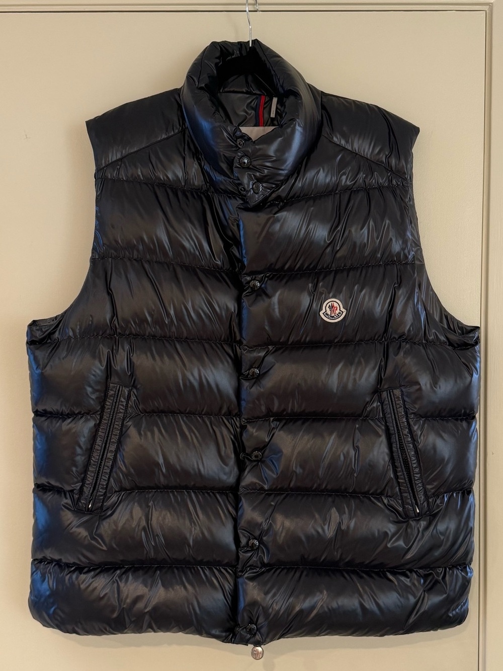 MONCLER Tibb Gilet Vest - Black - Sz 7 US 4XL - 💯 AUTHENTIC